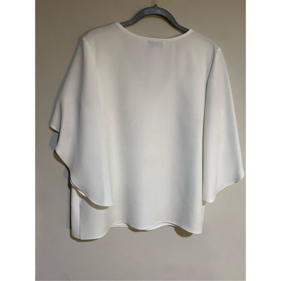 Joseph Ribkoff Vanilla Top, White Blouse, Style 193450, Size 10, MSRP $183 - Picture 6 of 8